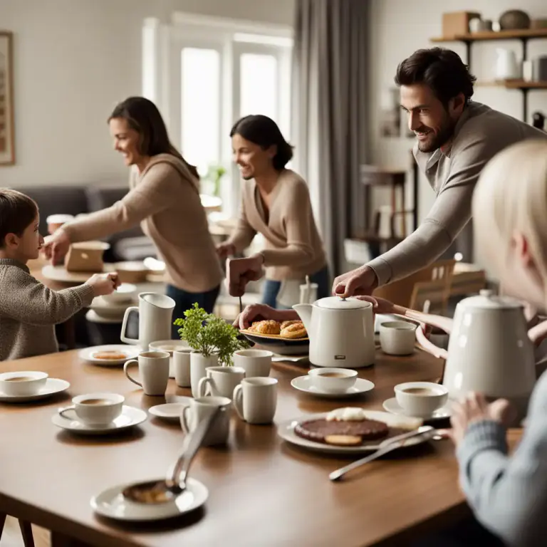 Visual representation of "adjourn to" - To move or shift oneself to another place, especially when referring to groups or gatherings.