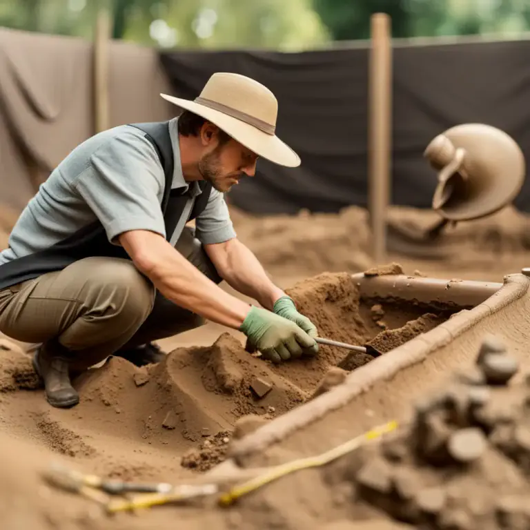 Visual representation of "excavator" - A person who removes or digs out something, especially from the ground.