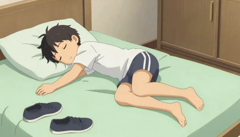 Visual representation of "lethargic" - Feeling tired and unwilling to do anything