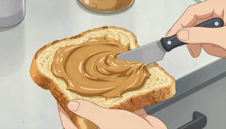 Visual representation of "slather" - To spread a thick layer of a substance over something.