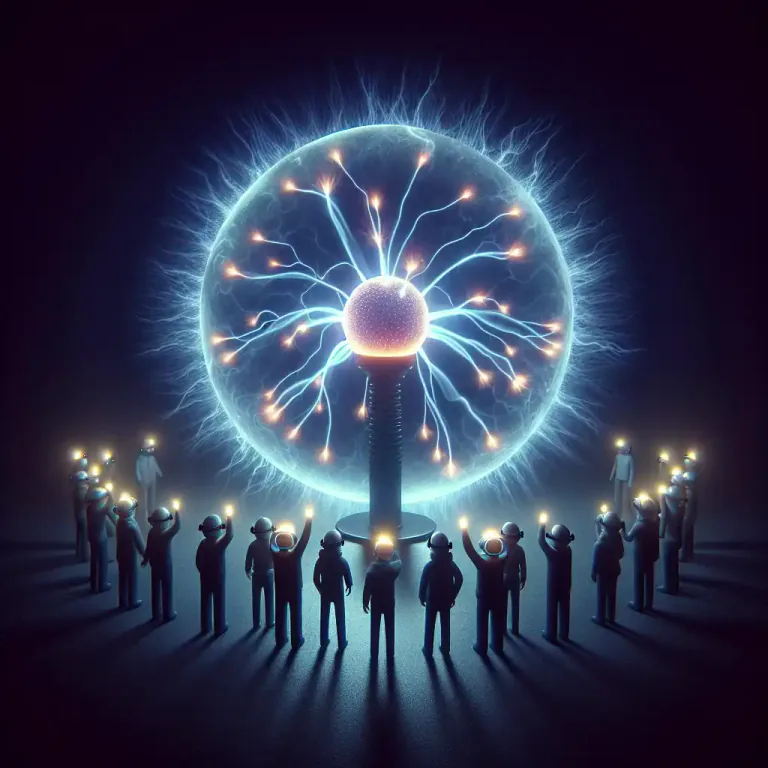 Visual representation of "ionization" - The generation of ions, which can be caused by electrical discharges, high temperatures, or nuclear radiation.