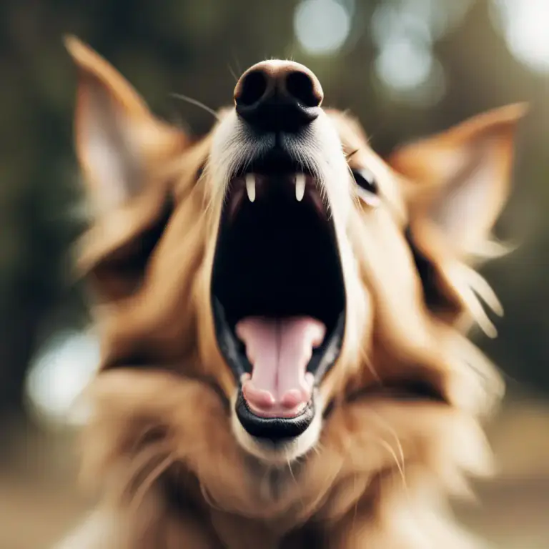 Visual representation of "bark" - The noise that a dog makes