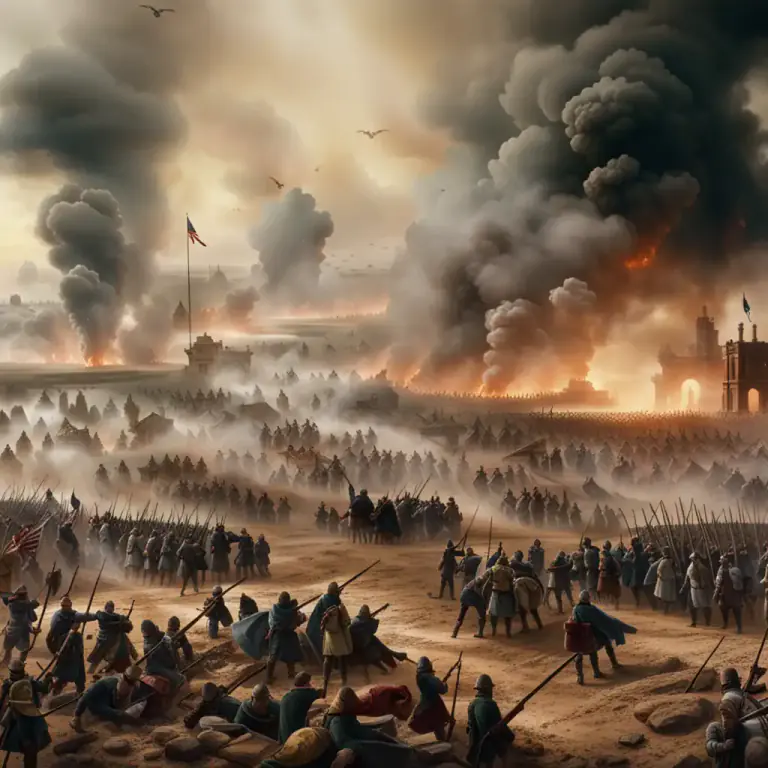 Visual representation of "conflict" - A state of war