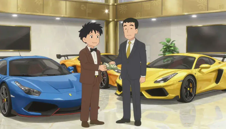 Visual representation of "extravagance" - The action of spending a lot of money on things that are not necessary