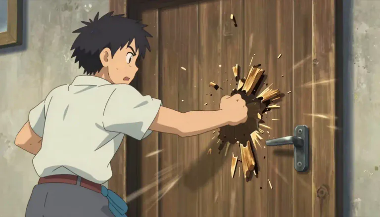 Visual representation of "bash" - To hit or attack something or someone hard