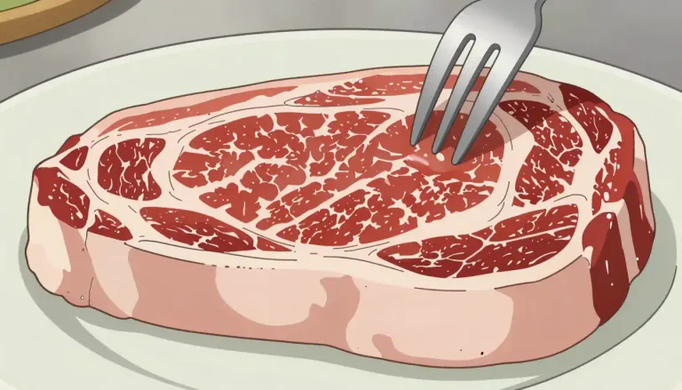 Visual representation of "fatty" - Containing a lot of fat
