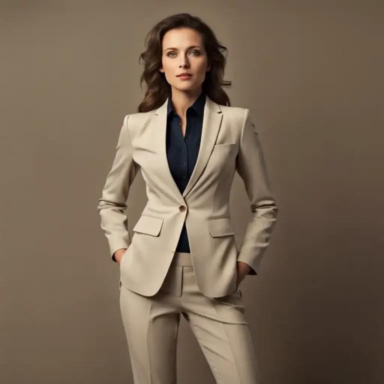 Visual representation of "gabardine" - A garment made from this material, typically a suit or overcoat.