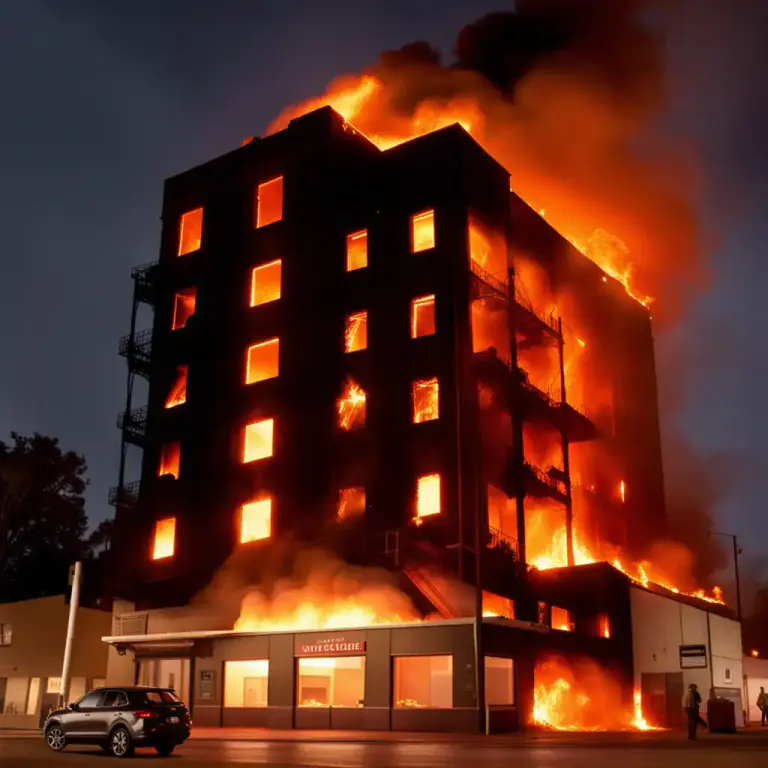 Visual representation of "burn" - To completely destroy something by fire