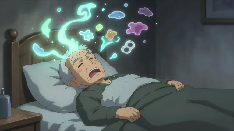 Visual representation of "rave" - to lose control and talk in a confused, excited manner