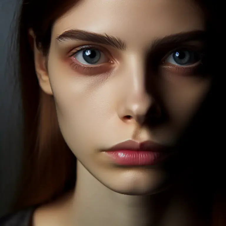 Visual representation of "blankness" - The state of being emotionally unresponsive or expressionless