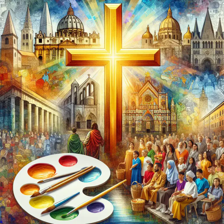 Visual representation of "christianity" - The cultural, social, and political influence of Christianity