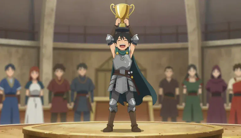 Visual representation of "victor" - The person who wins or is successful in a competition or conflict.