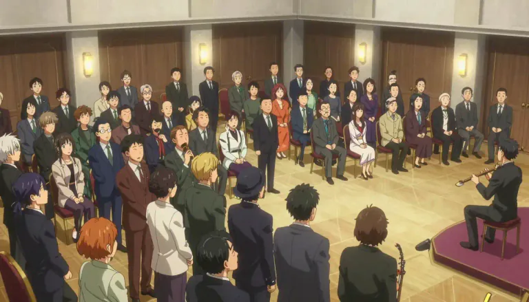 Visual representation of "roomful" - The quantity of something or number of people that can fill a room
