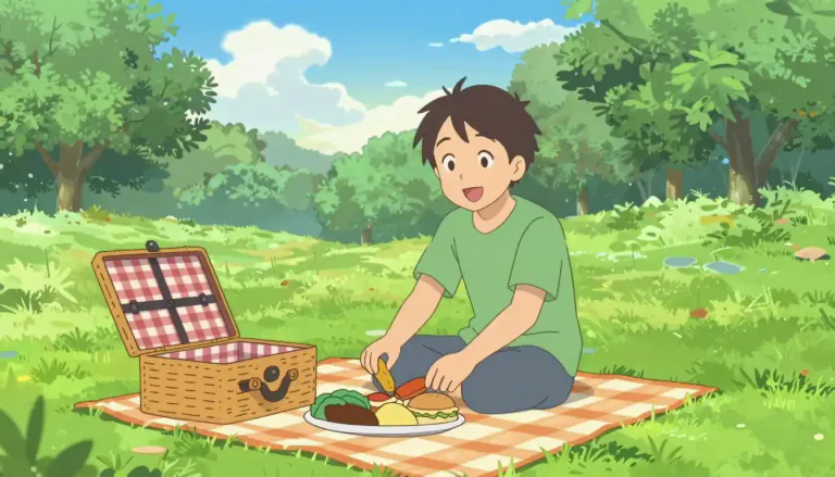 Visual representation of "picnicker" - A person who goes on a picnic
