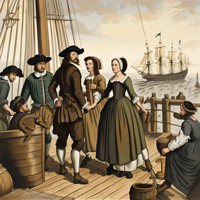 Visual representation of "pilgrim" - Historically, an English Puritan who migrated to America for religious liberty in the 17th century