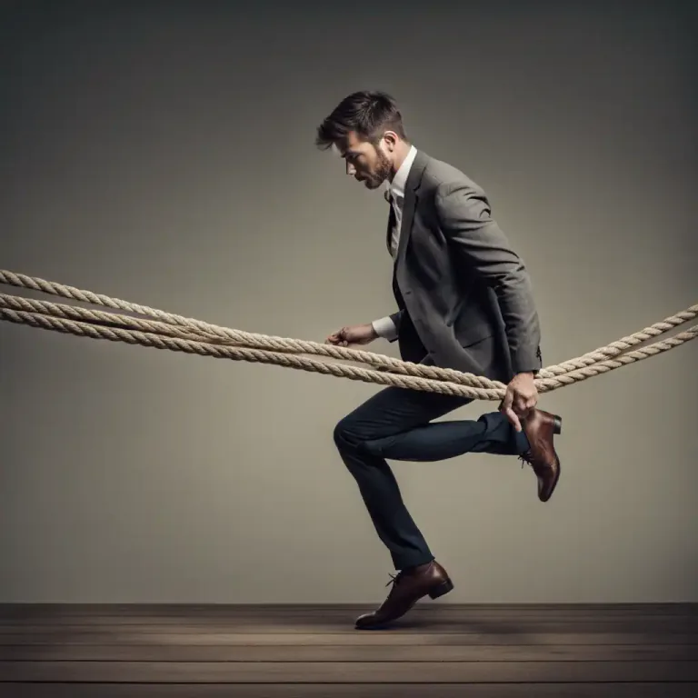 Visual representation of "put yourself out" - To risk or expose oneself.