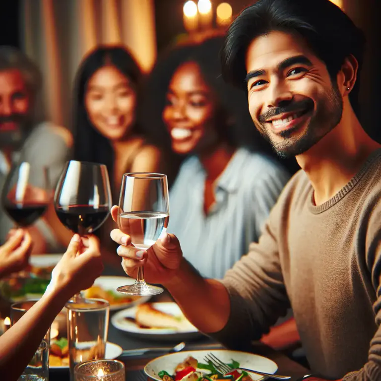Visual representation of "teetotal" - A person who never drinks alcohol