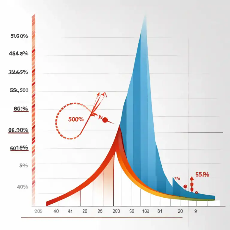 Visual representation of "spiral downward" - To get worse or decrease quickly.