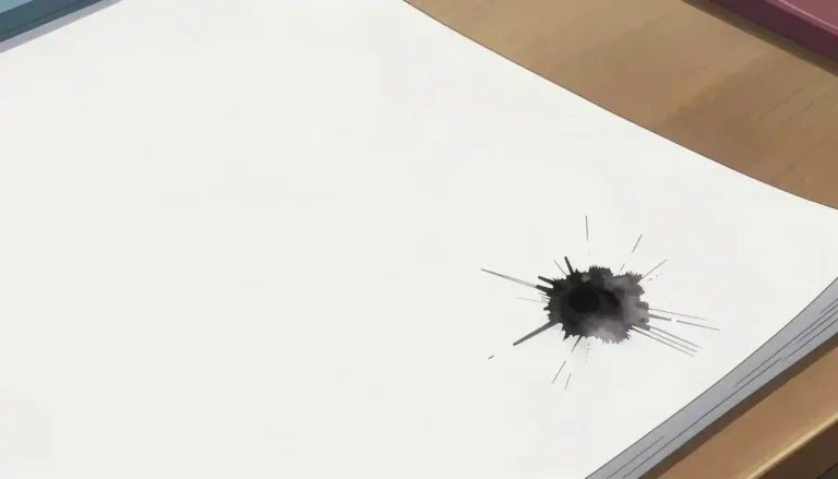 Visual representation of "smudge" - A mark made on a surface that is not clean