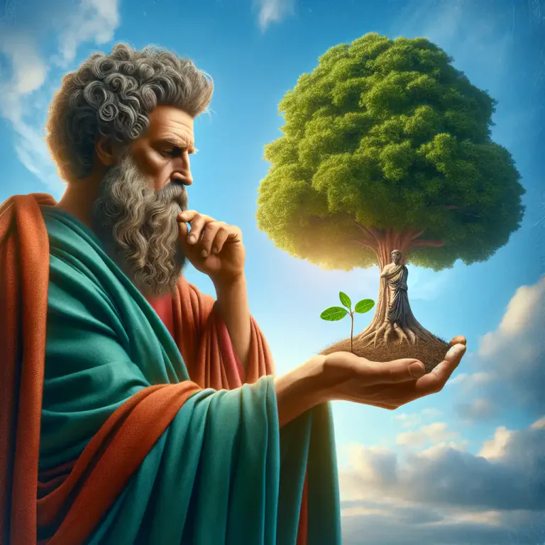 Visual representation of "potentiality" - In philosophy, a state of being that is not yet realized but could become actual under the right conditions.