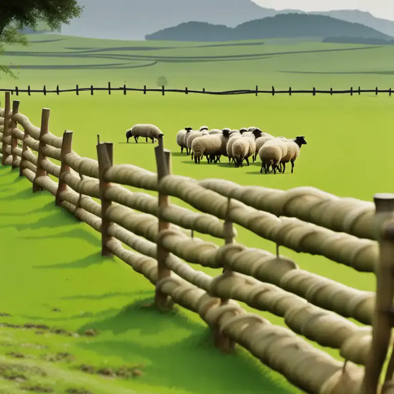 Visual representation of "fence off" - To separate or protect an area by building a fence around it