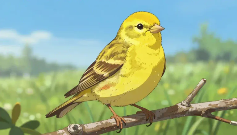Visual representation of "yellowhammer" - A small bird, mostly yellow in color, found in Eurasia and North America