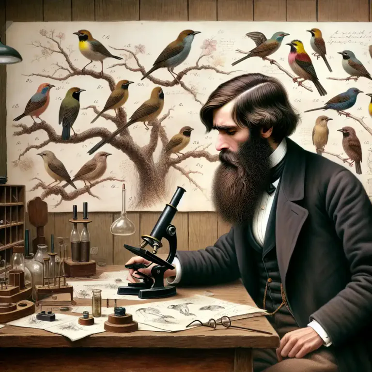 Visual representation of "darwinian" - Having to do with the ideas or theories of Charles Darwin, especially relating to natural selection