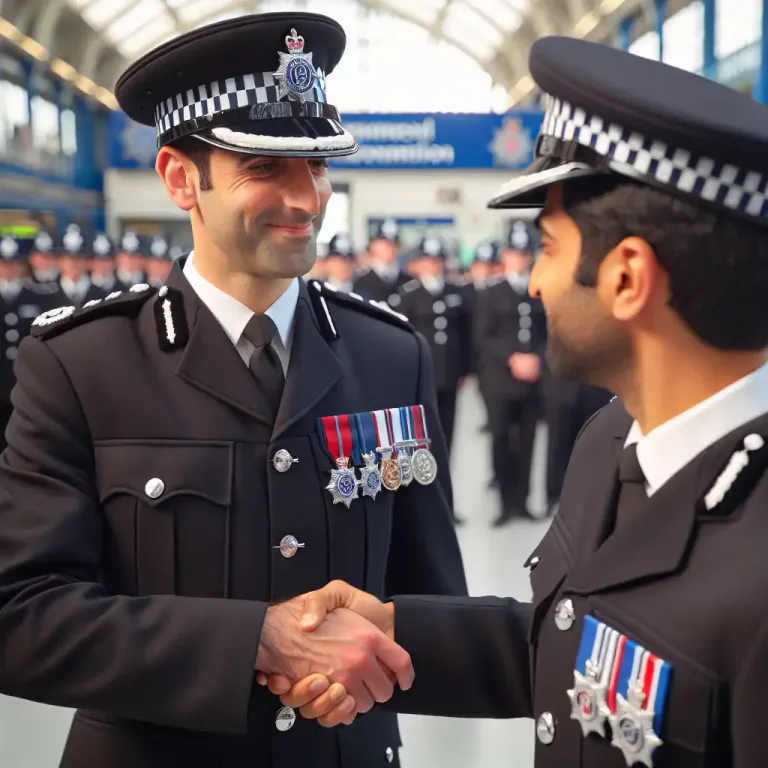 Visual representation of "superintendent" - In British law enforcement, a senior rank in the police force.