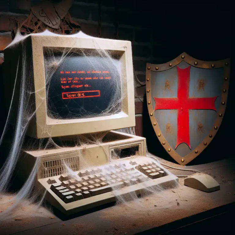 Visual representation of "unsupported" - In computing, referring to software or hardware that is no longer updated or maintained by its creator