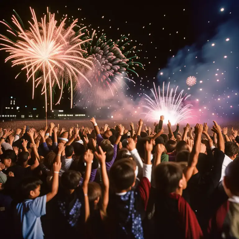 Visual representation of "millennium" - A significant time or turning point often marked by celebrations or major events.