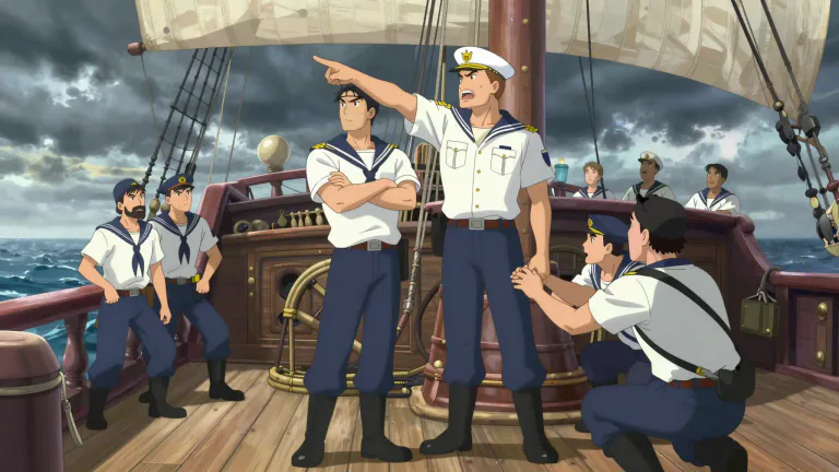 Visual representation of "mutineer" - A person who refuses to obey orders from a person in authority, especially a sailor who does this to a captain.