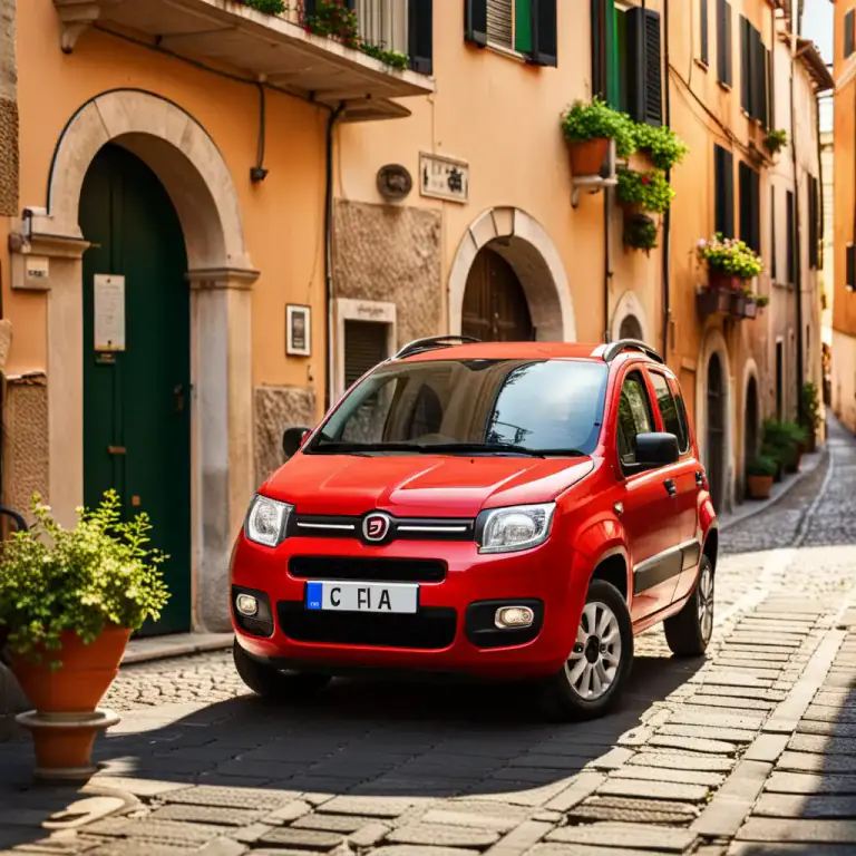 Visual representation of "panda" - A car made by Fiat, an Italian company.