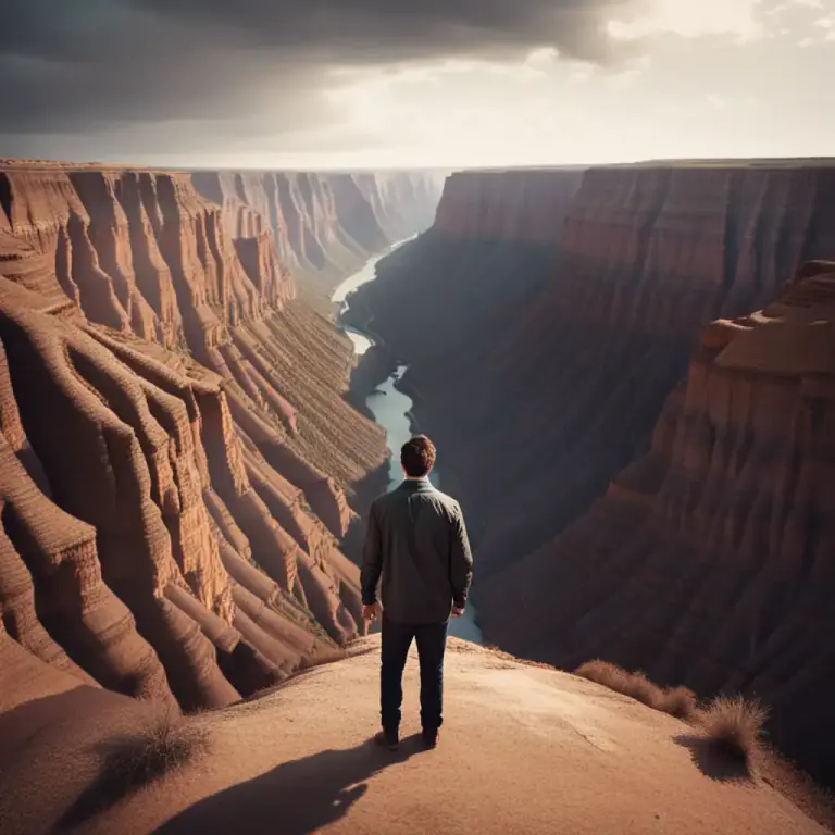 Visual representation of "profundity" - Deepness, especially the deepness of a physical feature like an ocean or a hole