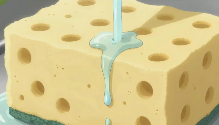 Visual representation of "porous" - Something that has tiny holes, so liquid or air can go through it