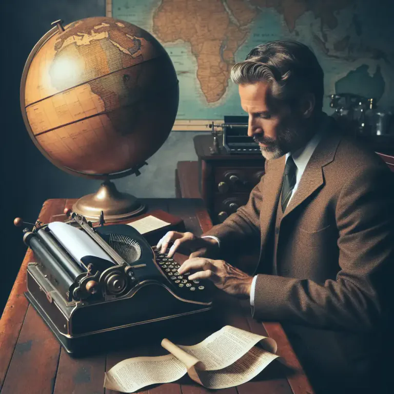 Visual representation of "telex" - To send someone a message through the telex system.