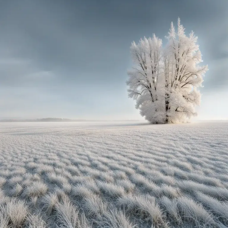 Visual representation of "hoary" - Covered with greyish white