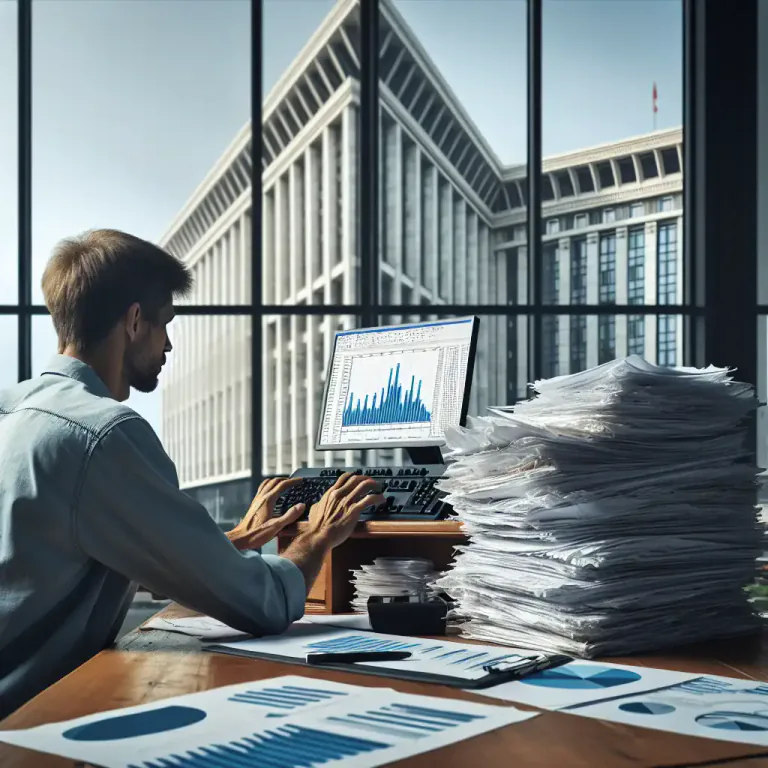 Visual representation of "statistician" - A person who collects and interprets numerical data, especially for a government or business