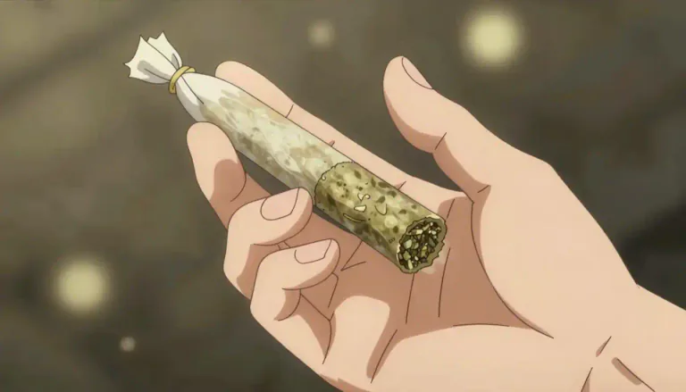 Visual representation of "rollie" - A hand-rolled joint of cannabis.