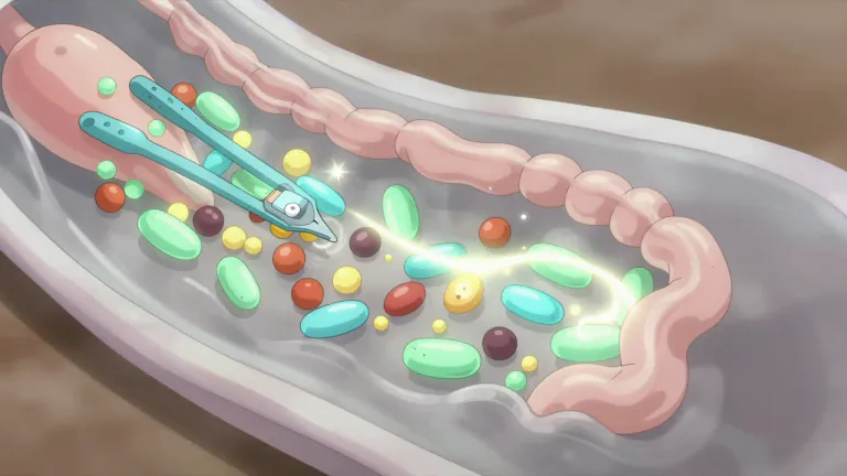 Visual representation of "enzymatic" - Relating to or caused by enzymes, which are proteins that speed up chemical reactions in living organisms.