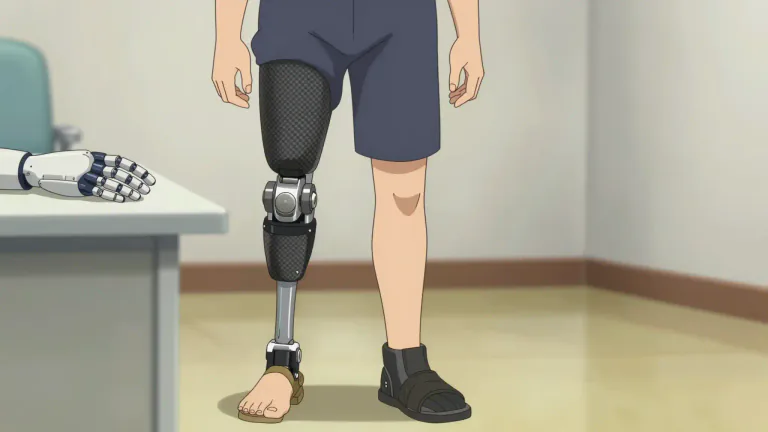 Visual representation of "prosthetics" - Artificial body parts that replace ones that are missing.