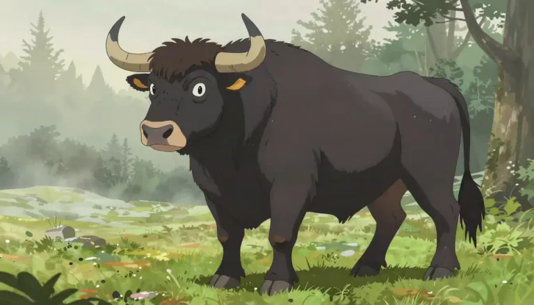 Visual representation of "aurochs" - A type of large wild cattle that existed in the past.