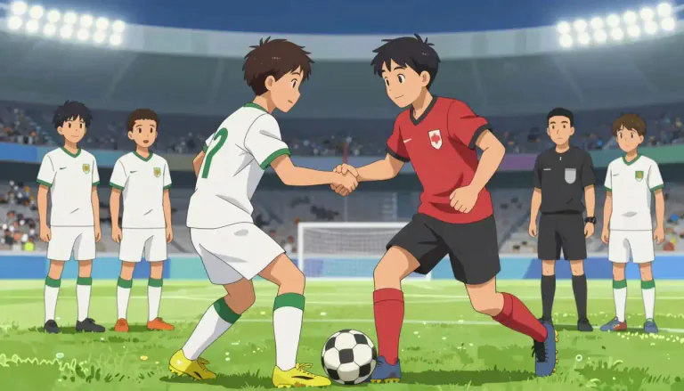 Visual representation of "sportsmanlike" - Behaving in a fair and respectful manner, especially in sports.