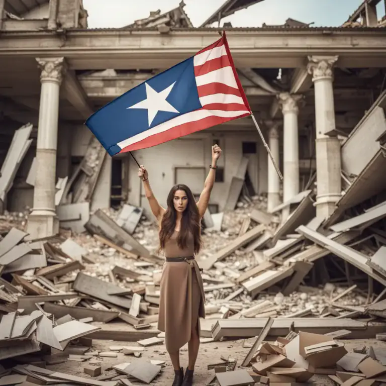Visual representation of "keep the flag flying" - To continue doing something, especially to prevent failure or to continue having success