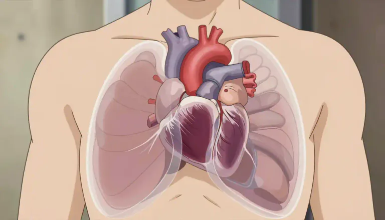 Visual representation of "pericardium" - The pericardium is a double-walled sac that contains the heart and anchors it in the thoracic cavity.