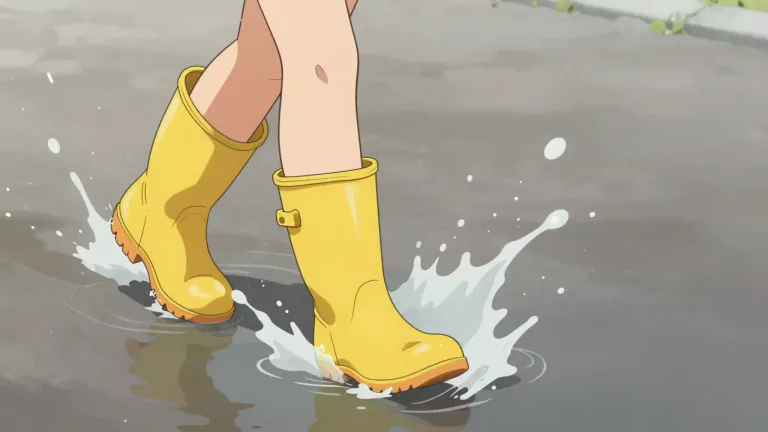 Visual representation of "swash" - To move with a splashing noise