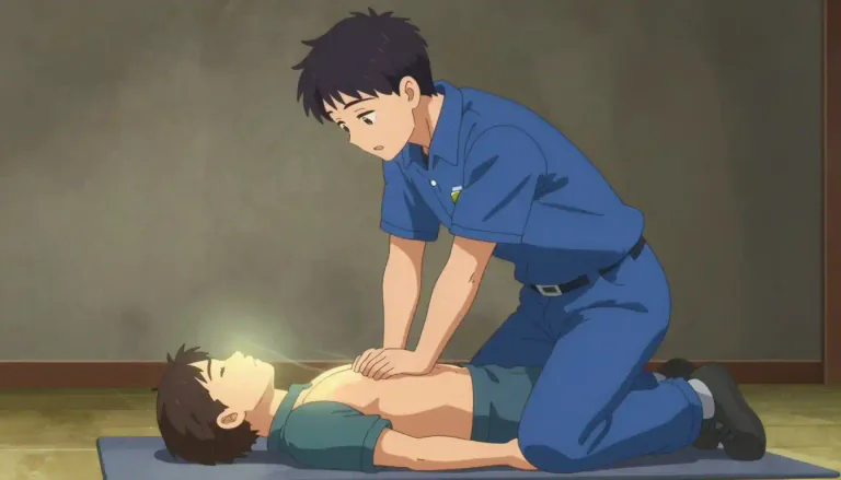 Visual representation of "resuscitate" - To bring someone back to consciousness or life