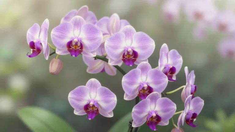 Visual representation of "dendrobium" - A type of orchid that belongs to the genus Dendrobium, known for its vibrant flowers and they are often used in decoration and gardening.