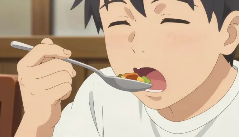 Visual representation of "eat" - To put food in your mouth and chew and swallow it