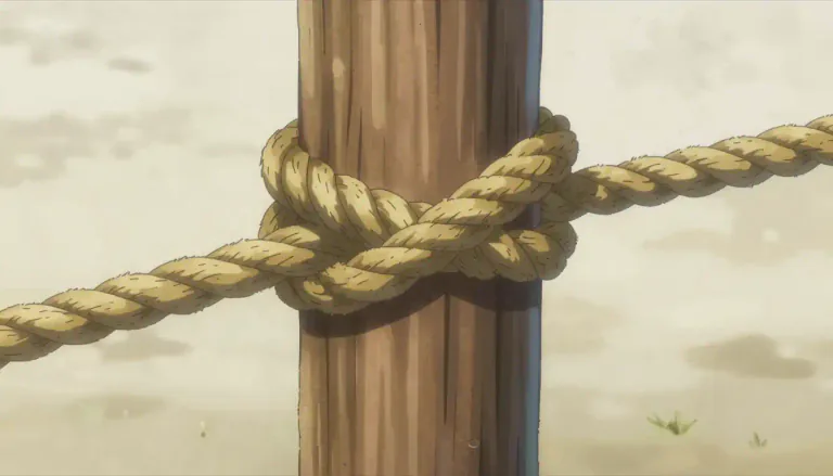 Visual representation of "slipknot" - A type of knot that can be easily loosened by pulling on one end.
