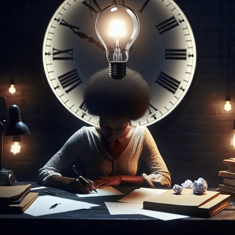 Visual representation of "brainstorm" - A sudden clever idea